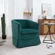 preview thumbnail 2 of 4, 27.36" Wide Modern Swivel Chairs Upholstery Accent Barrel Sofa Chairs For Bedroom Living Room Office Apartment