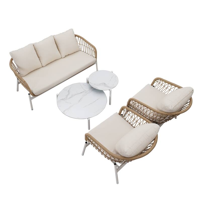 Royalcraft 5 - Person Outdoor Seating Group with Cushions