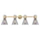 Option Brushed Brass, Light Smoke