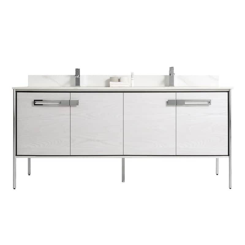 Fine Fixtures Oakville Bathroom Vanity with White Ceramic Sink
