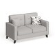 preview thumbnail 7 of 9, Mid-century Fabric Loveseat Beige