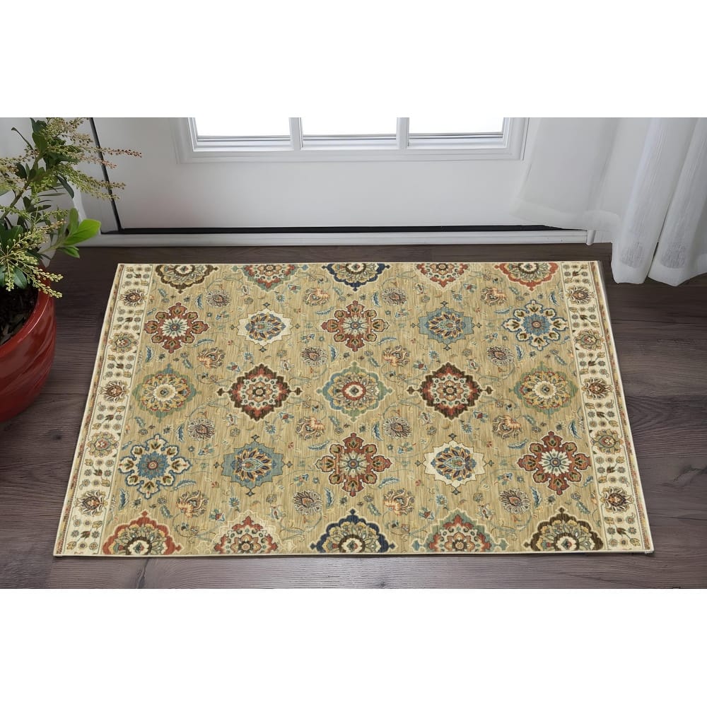 HomeRootsFloral Traditional Runner Area Rug
