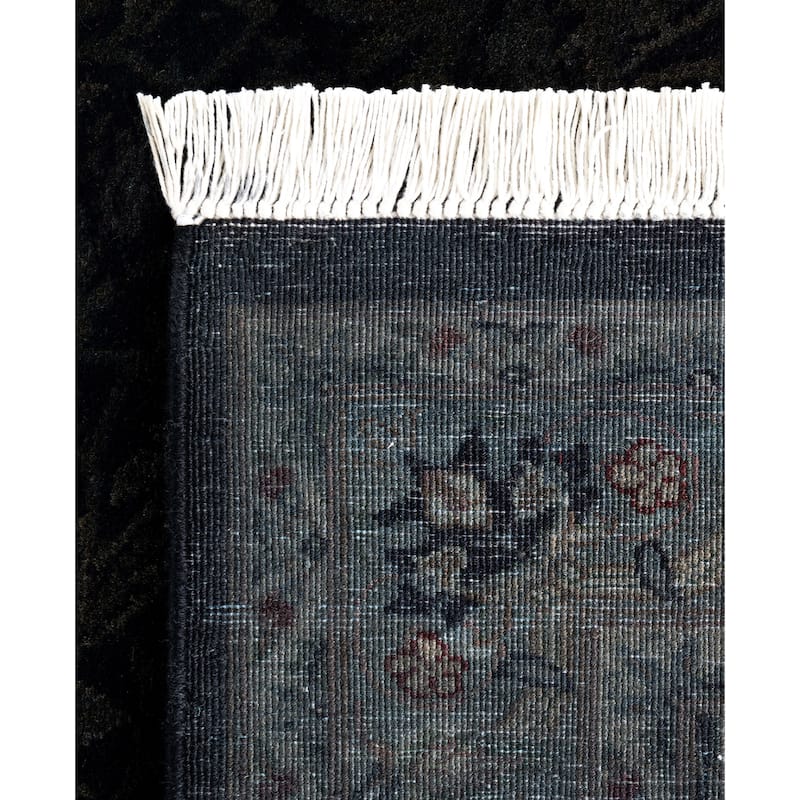 Overdyed One-of-a-Kind Hand-Knotted Area Rug - Black - 3' 2" x 5' 3"