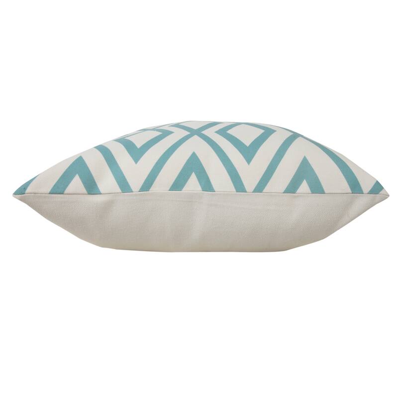 Sevita Contemporary Diamond Indoor/Outdoor Throw Pillow