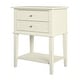 preview thumbnail 17 of 39, Copper Grove Kurdica 2-drawer Accent Table Soft White