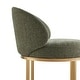 preview thumbnail 22 of 51, Spruce & Spring Chloe Upholstered Swivel Counter Bar Stool with Metal Frame and Arched Back