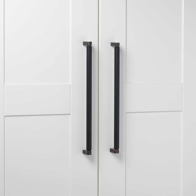 GlideRite 12-5/8 Inch 320mm Center to Center Solid Smooth Cabinet Bar Pull - 4787-320