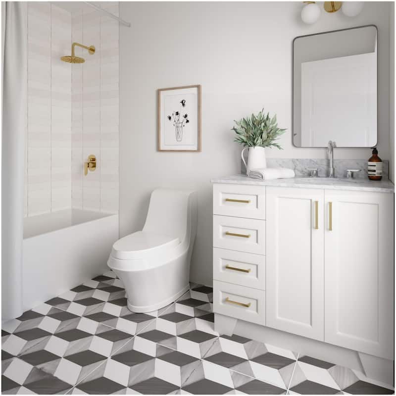 Ariel Q037SRCW2OVO Taylor 37" Free Standing Single Oval Basin Vanity