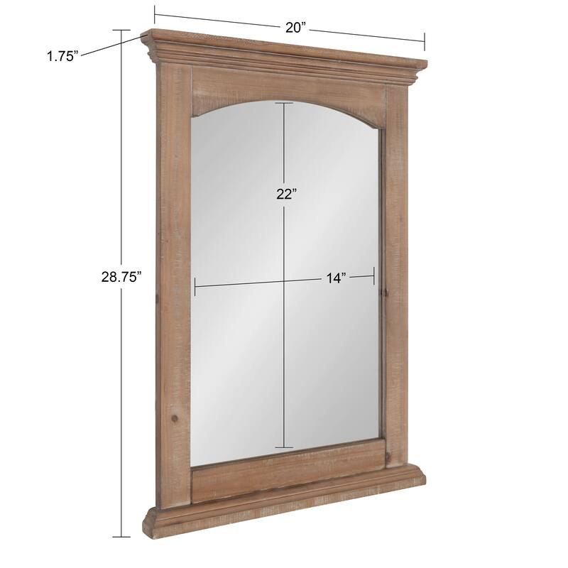 Kate and Laurel Helcomb Wood Framed Wall Mirror - 20x28.75