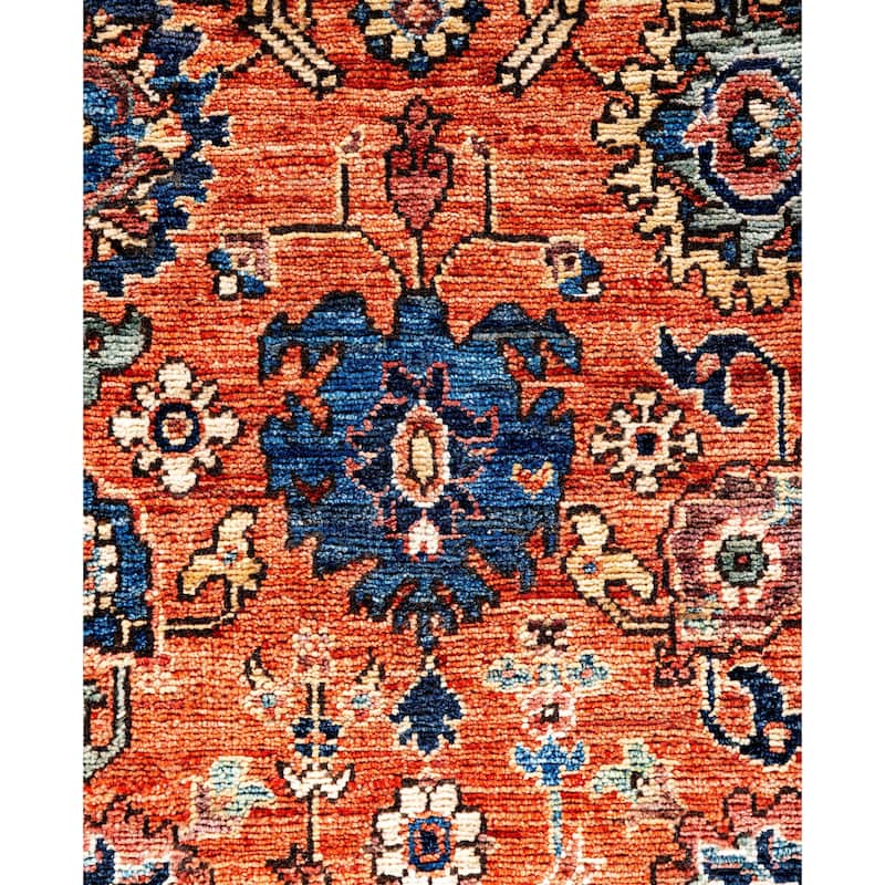 Serapi One-of-a-Kind Hand-Knotted Area Rug - Orange - 4' 3" x 6' 2"
