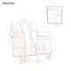 preview thumbnail 5 of 26, Roomfitters Modern Minimalist Leisure Armchair with L-Shaped Armrests and Polyester Upholstery