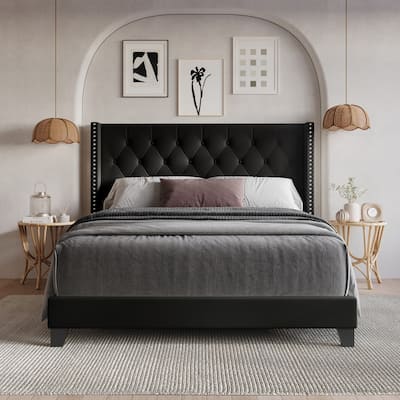 Homer Tufted Upholstered Panel Bed