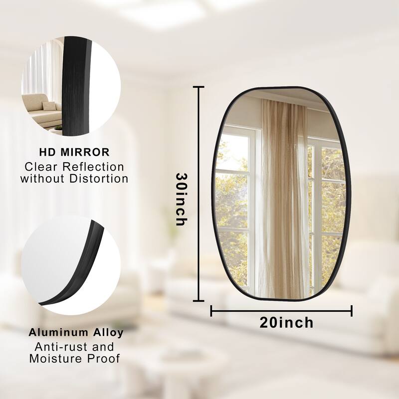 Oval Wall Mirror Bathroom Mirror for Over Sink