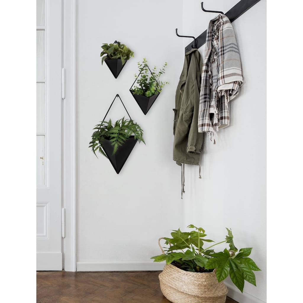 Kate and Laurel Tulla Geometric Hanging Wall Planter - 3 Piece