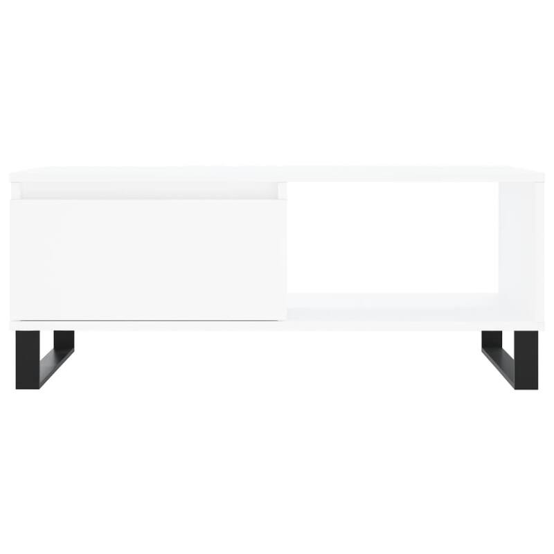 vidaXL Coffee Table Black/White Engineered wood Medium Coffee Table