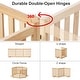 preview thumbnail 59 of 57, Wooden Freestanding Panels Pet Gate