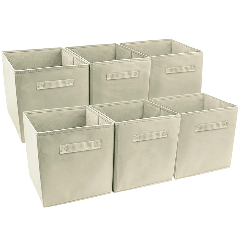 Collapsible Storage Cube - Six Cubes Beige