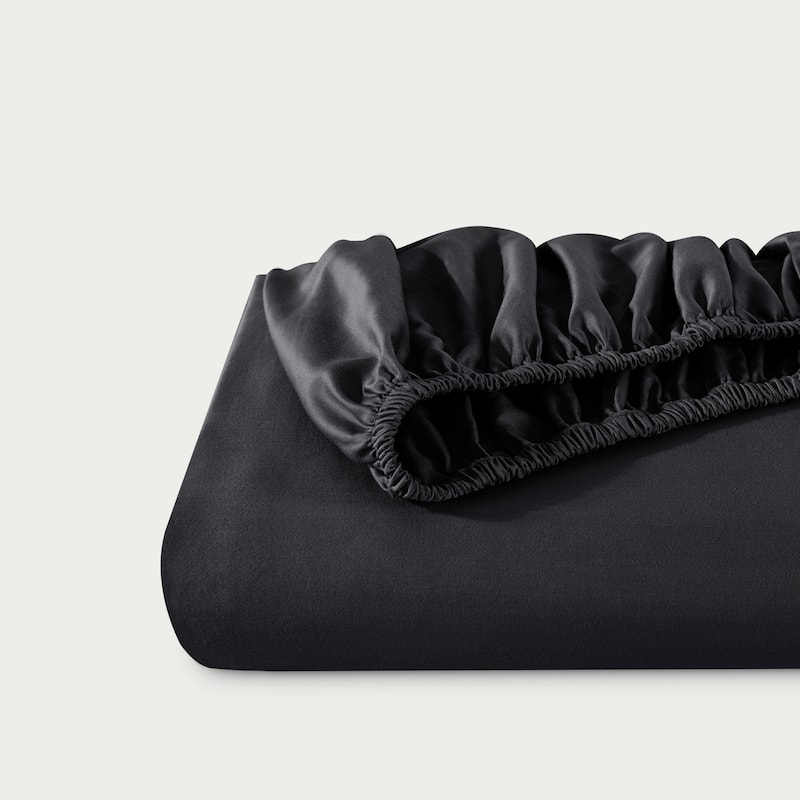 Bare Home Organic Cotton Fitted Sheet - Smoth Sateen Weave