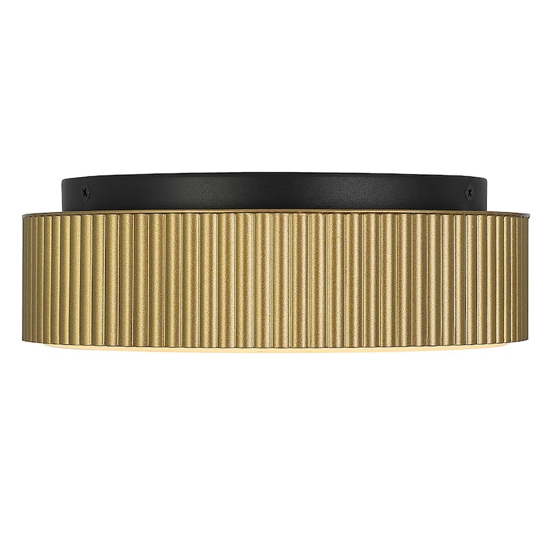 9 Inch LED Flush Mount Light Etched Glass Shade 35W 1600 Lumens