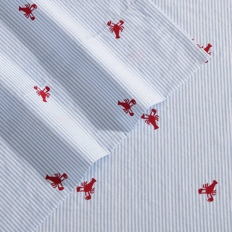 Nautica Cotton Percale Deep Pocket Bed Sheet Sets