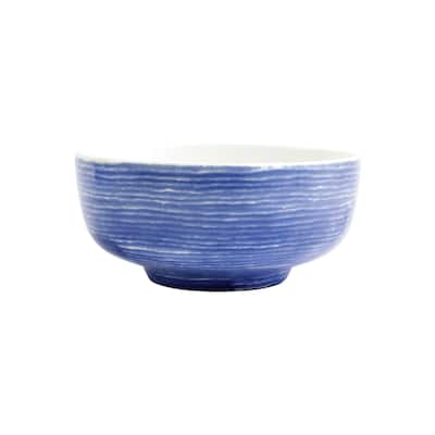 viva by VIETRI Santorini Stripe Medium Footed Serving Bowl