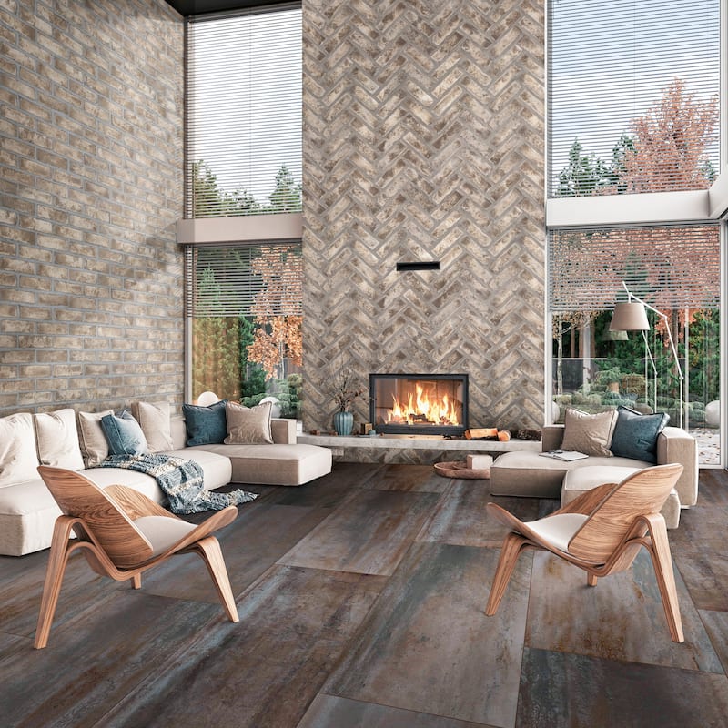 Ackland AKNPTVAN24X48M-CA Vante - 24" x 48" Porcelain Solid Floor and