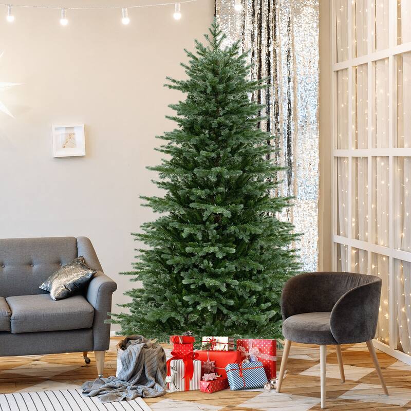 Costway 5 FT Artificial Christmas Tree with 1426 Lush PVC & PE Tips
