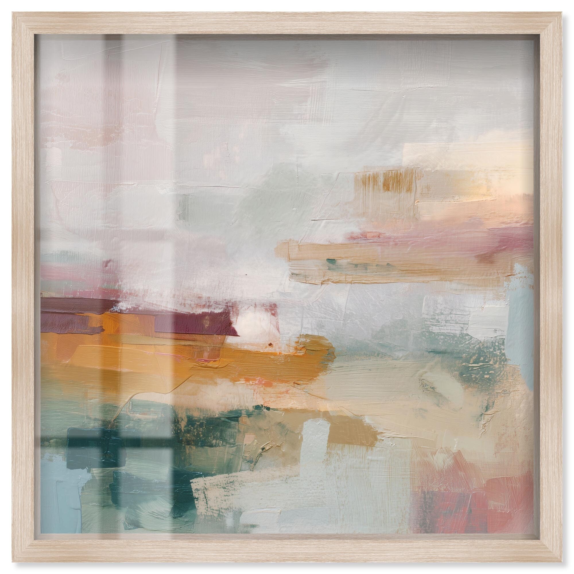 Blended Shores II Sunset Wall Art Shadowbox Print by Art Remedy