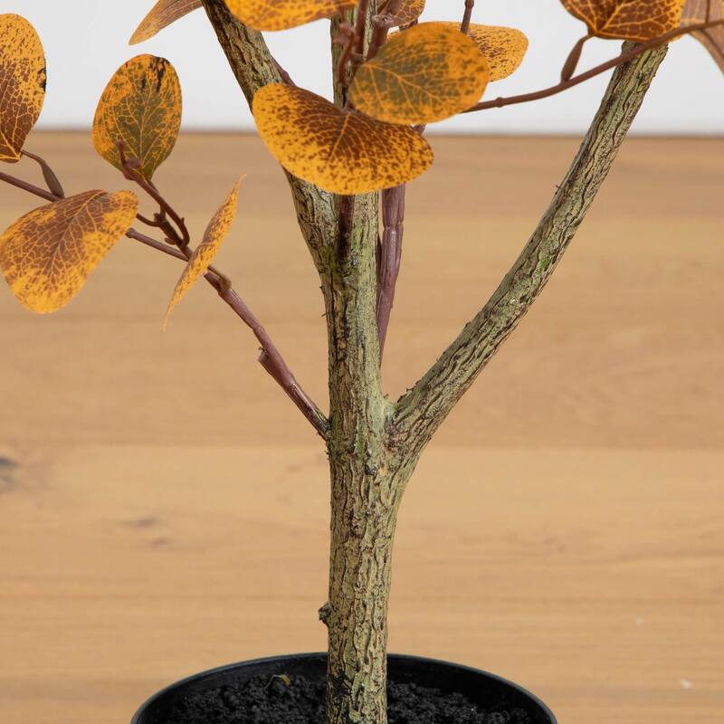 Autumn Eucalyptus Artificial Potted Fall Tree - 3'