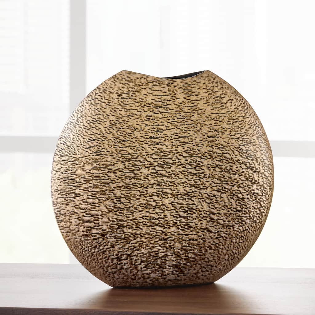 Signature Design by Ashley Iansboro Antique Gold Finish Vase