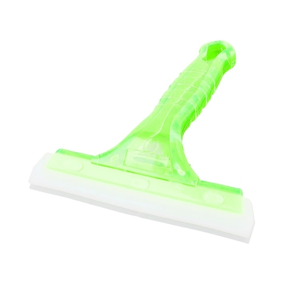 Green Plastic Handle Rubber Car Ice Scraper Windshield Snow Removal Tool