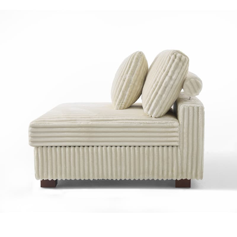 Cotton Flannel Armchair Sofa Corner Chairs for Living Room