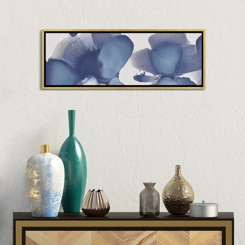 iCanvas "Animate Indigo I" by Hannah Carlson Framed Canvas Print