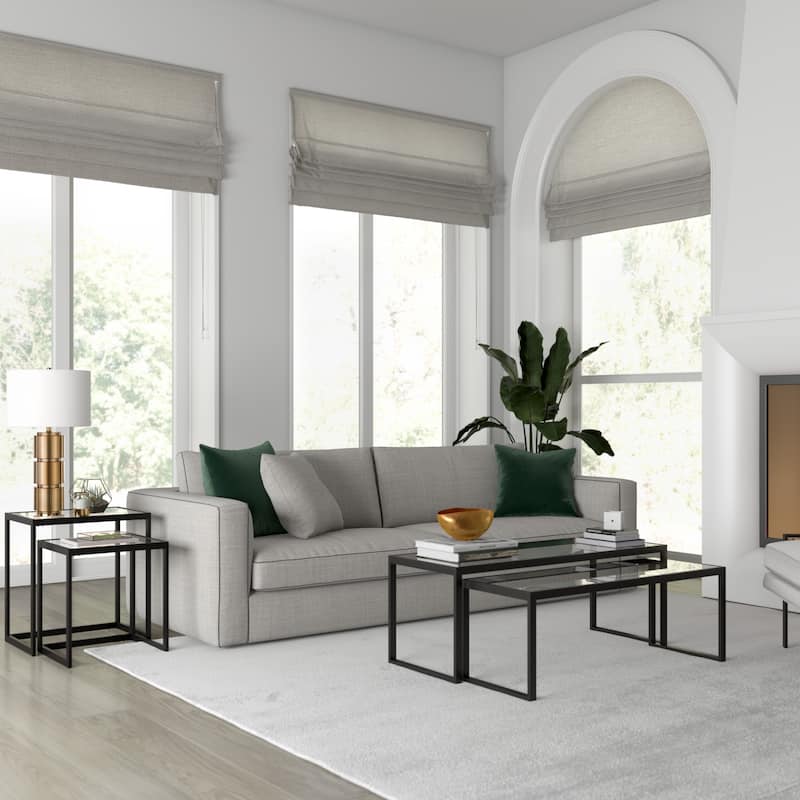 Rocco Rectangular Nested Side Table - 22" Wide
