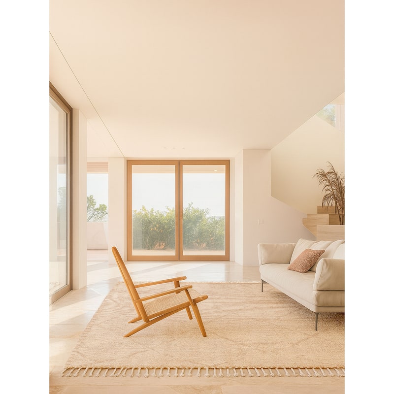 ECARPETGALLERY Hand-knotted Looma Beige Wool Rug - 8'3 x 10'0