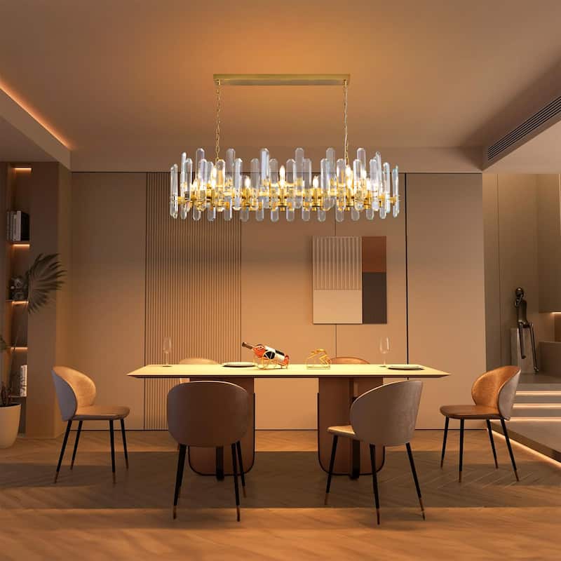 KAYLA 24- 54in Modern Luxury Crystal Chandelier Lighting - LED Ceiling Light Fixture