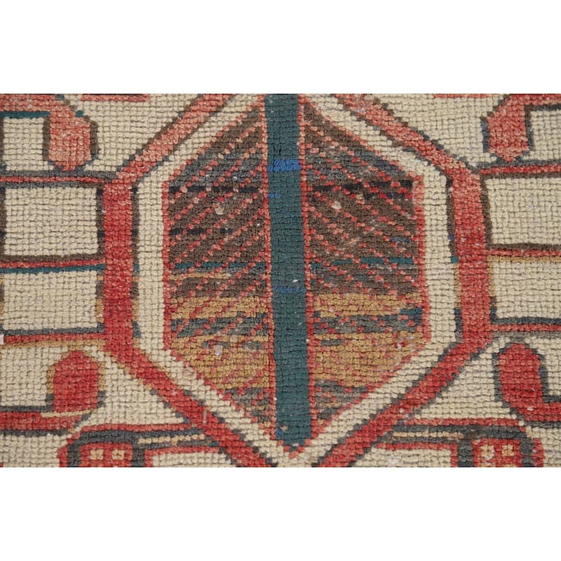 Tribal Bakhtiari Vintage Persian Area Rug Hand-Knotted Wool Carpet - 5'1" x 9'11"