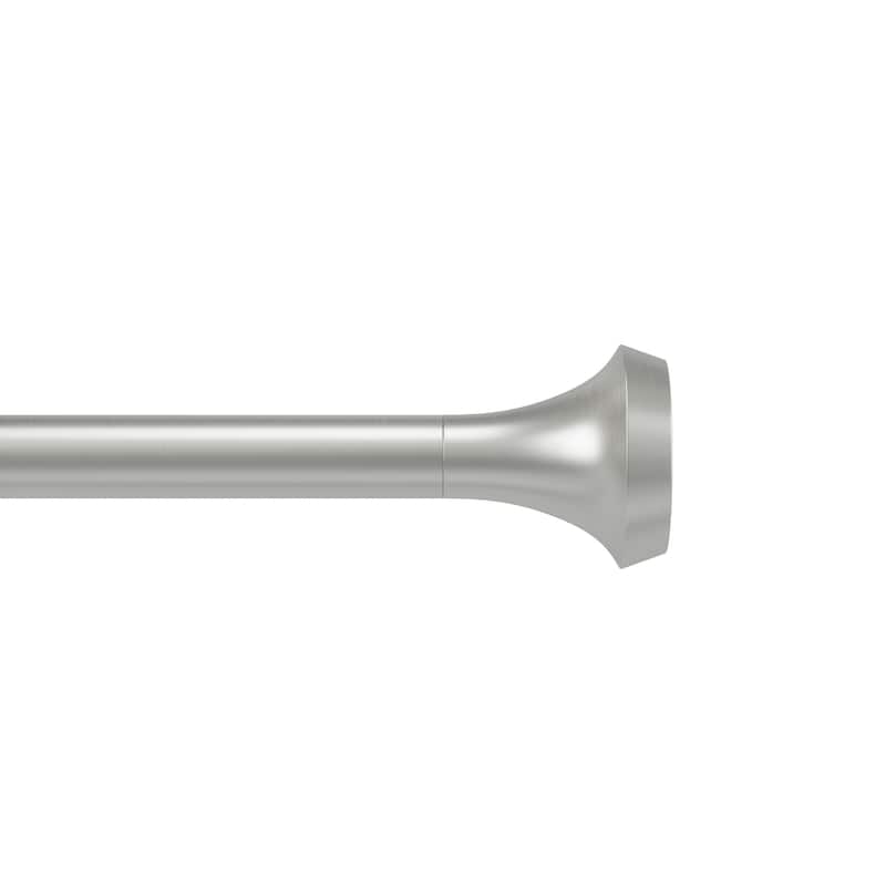 Adjustable Curtain Rod 36-72 Inch Nickel Finish - Modern Design, Supports 22 Lbs, Ideal for Drapes & Sheers - M