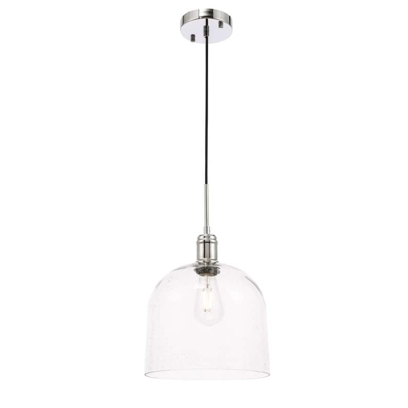 Candie 10-Inch 1-Light Clear Glass Pendant