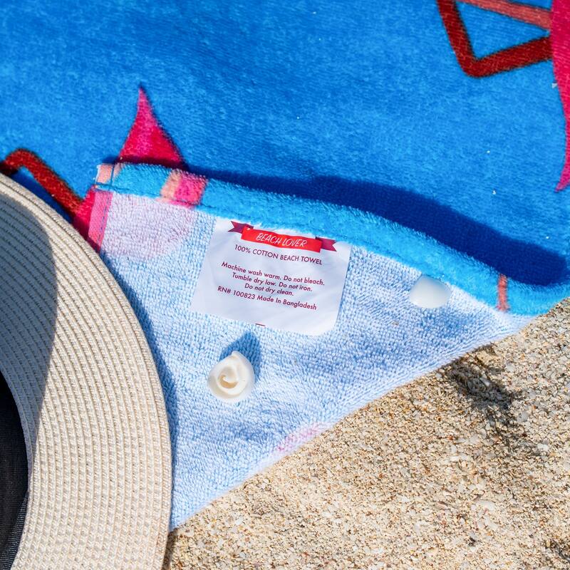 Arkwright Cotton Printed Novelty Beach Towel - 30x60 Inches