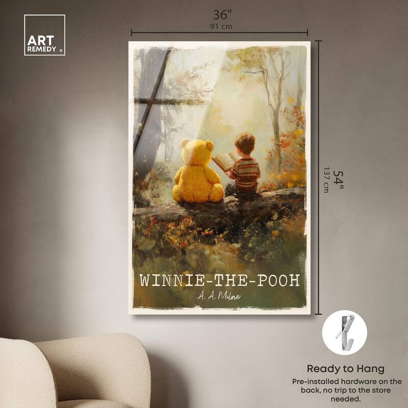 Classic Winnie the Pooh Acrylic by Art Remedy, Ready to Hang