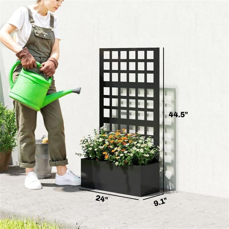 Elevated Garden Bed, Planting Box, Plant Rack, Black