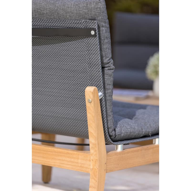 Amazonia Arnhou 11pc Outdoor Patio FSC Teak Seating Set