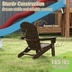 preview thumbnail 23 of 38, Outdoor HDPE Kid's Adirondack Chair for Kids - High Backrest & Armrests - 21" x 20.5" x 25"