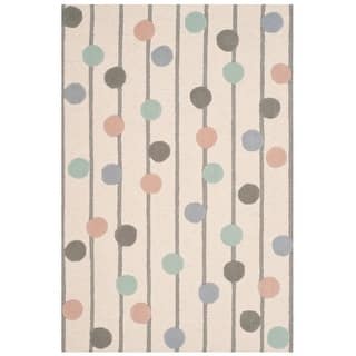 SAFAVIEH Handmade Kids Ganka Dotted Stripe Wool Rug