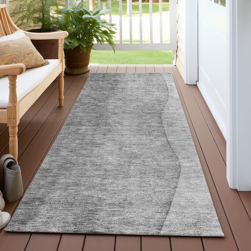 Machine Washable Indoor/ Outdoor Chantille Contemporary Ombre Rug