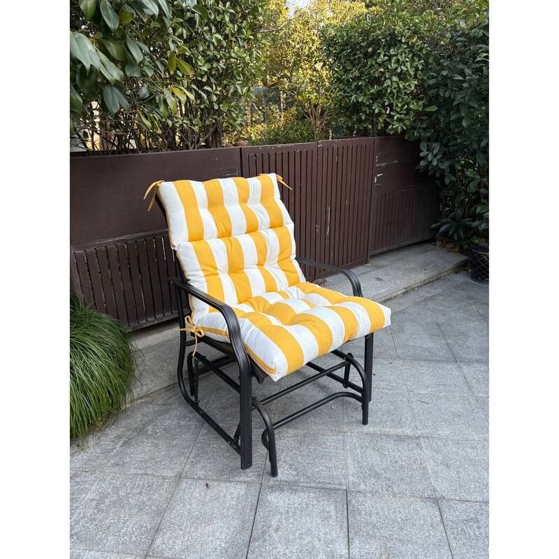 2 Pcs Set High Back Patio Chair Cushions,Tufted Rocking Chair Cushions,Adirondack Cushions