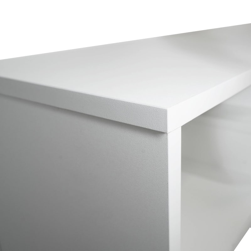 Surrey 60.2'' 2 Pc 1-Drawer Floating TV Stand Media Console with Open Shelves