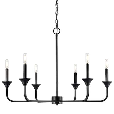 Millennium Lighting 97326 Herring 6 Light 32" Wide Taper Candle Style