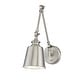 preview thumbnail 1 of 8, Meridian M90089 Meridian 17" Tall Wall Sconce Brushed Nickel